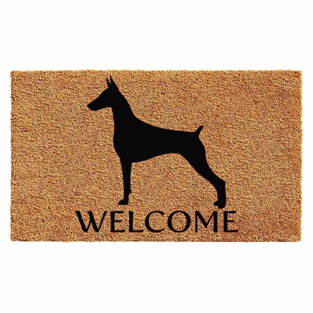 Calloway Mills Entrance Mat, Coir, Natural, Black 102972436